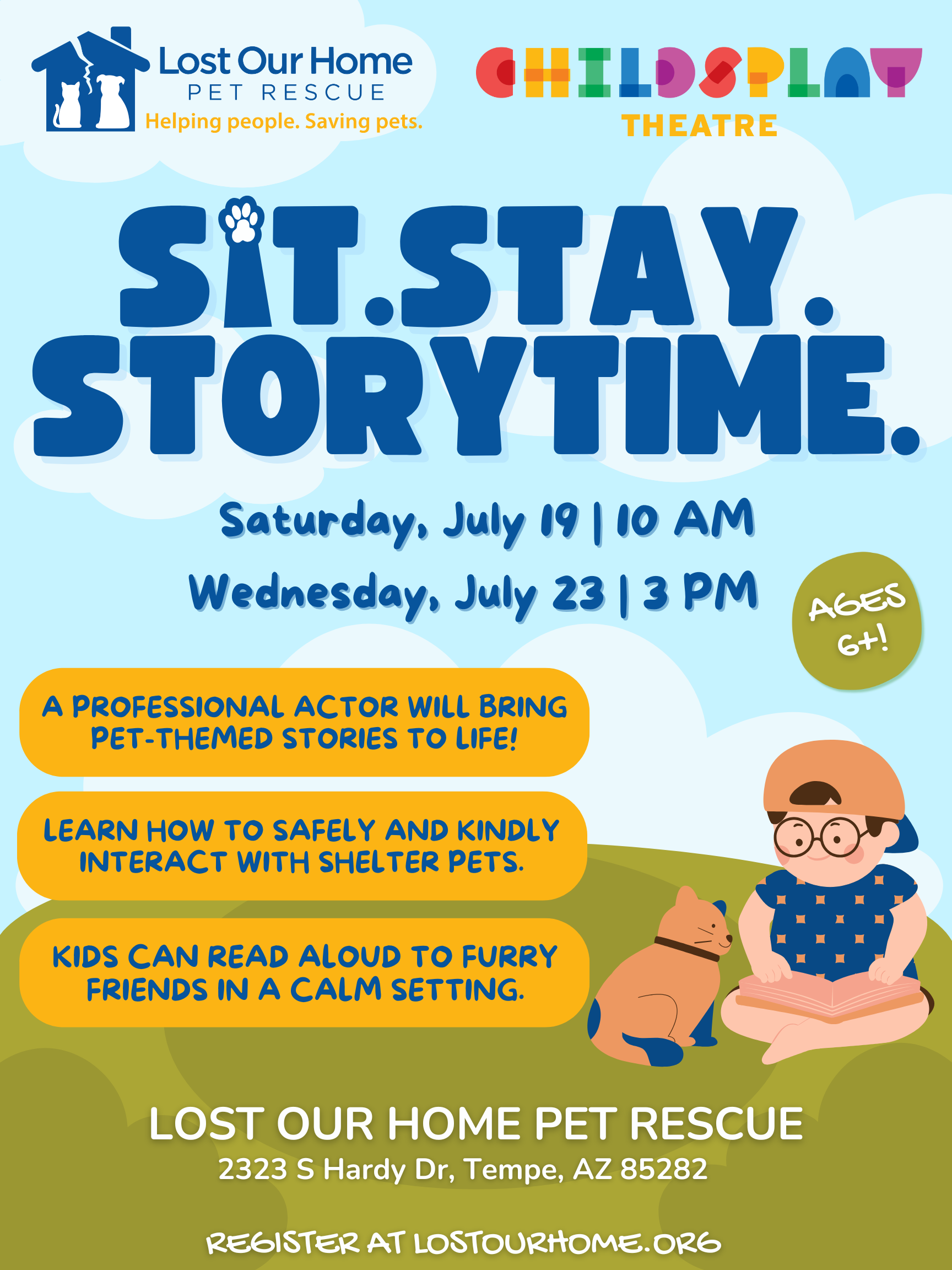 Sit. Stay. Storytime. Flyer V1